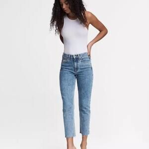 Rag + Bone Nina High Rise Cigarette Jeans in Calypso size 24